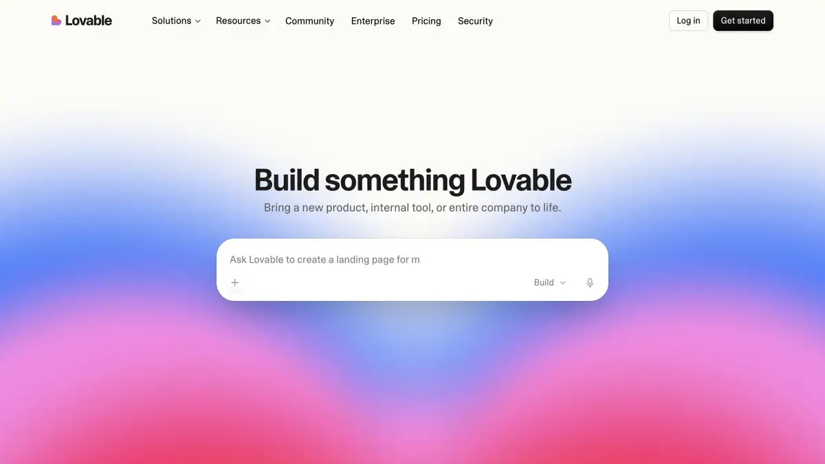 Lovable: создание сайта или приложения по текстовому описанию