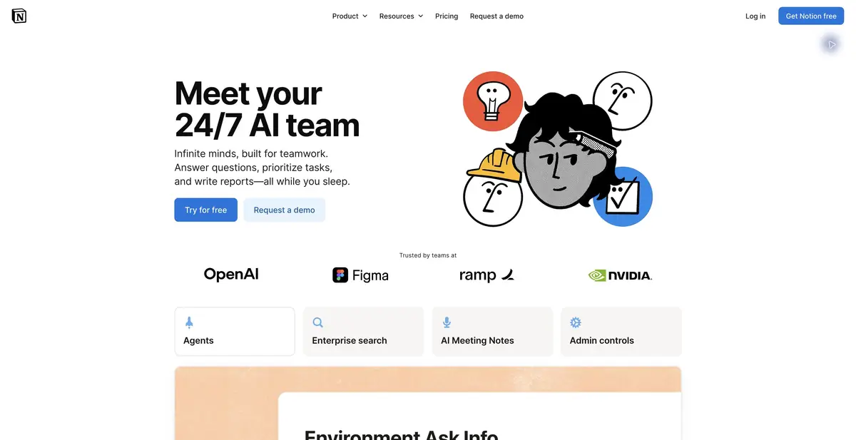 Notion AI: ИИ-команда для вопросов, задач и подготовки материалов