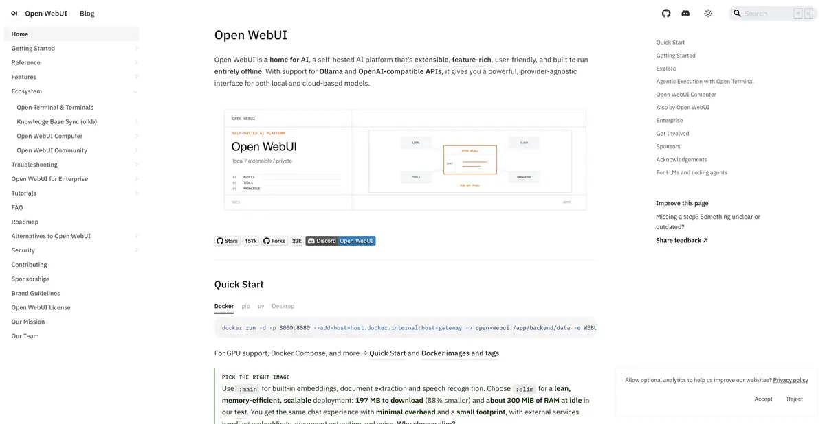 Open WebUI: локальные модели, облачные подключения и собственная база знаний
