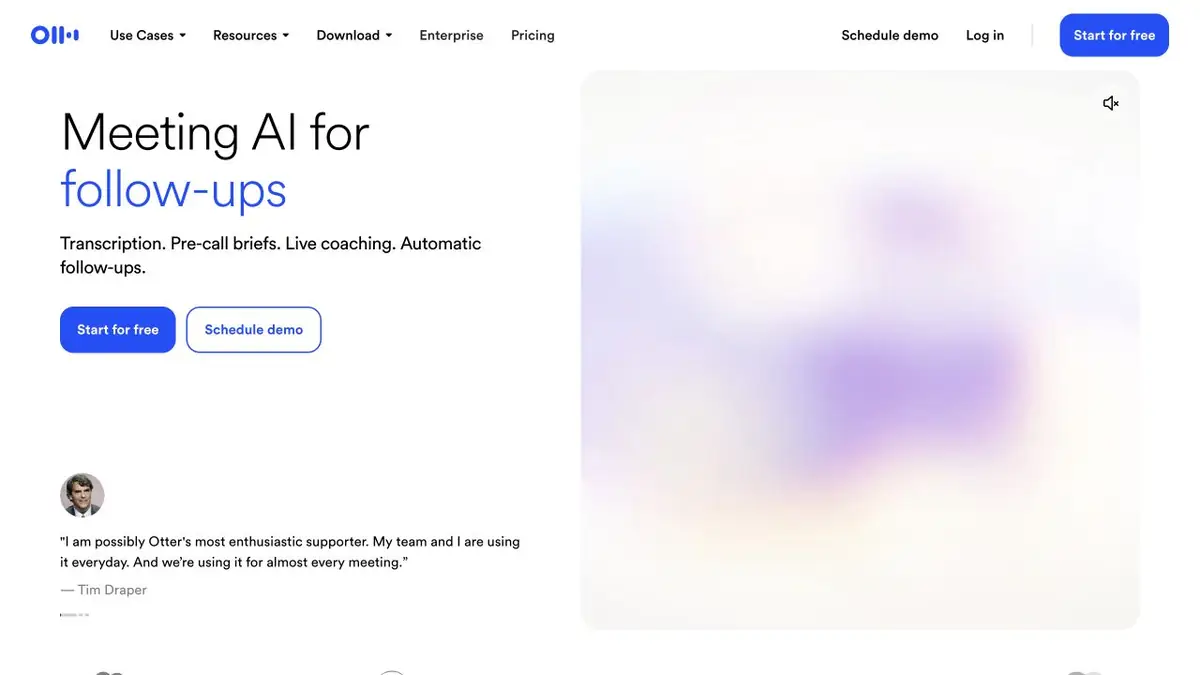Otter.ai: ИИ-помощник для транскрипции и итогов рабочих встреч
